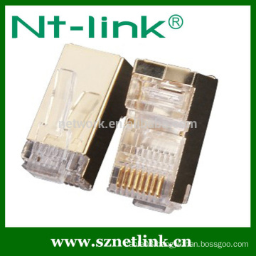 Cat5e rj45 shield plug 8P8C